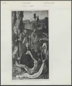 Pinacoteca Malaspina, Musei Civici, Pavia - Anonimo lombardo sec. XV - Deposizione di Gesù nel sepolcro