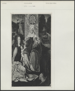 Pinacoteca Malaspina, Musei Civici, Pavia - Anonimo italiano (?) - Sant¿Anna in trono con la Madonna e il Bambino
