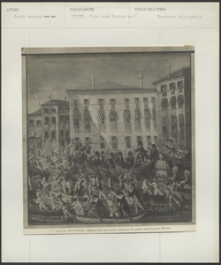 Civico Museo Sartorio, Trieste - Anonimo veneziano sec. XVIII - Regata a Venezia in maschera