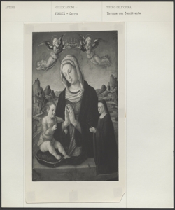 Museo Correr, Venezia - Lazzaro Bastiani - Madonna con Bambino, angeli reggicorona e devota