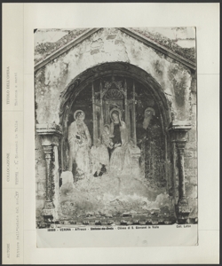 Chiesa di San Giovanni in Valle, Verona - Giovanni Badile - Madonna con Bambino in trono tra San Bartolomeo e Sant'Antonio Abate