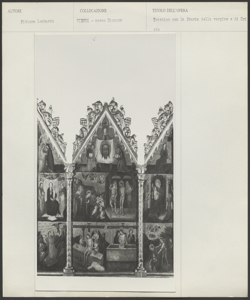 Museo Diocesano, Vienna - Pittore lombardo - Trittico con la Storia della Vergine e di Cristo