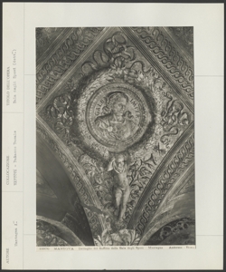 Mantova, Palazzo Ducale, Andrea Mantegna, Sala degli Sposi, dettaglio del soffitto con tondo raffigurante Galba
