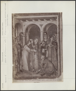 Assisi, Basilica di San Francesco, parte inferiore, Martini Simone, Investitura di San Martino