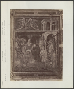 Assisi, Basilica di San Francesco, parte inferiore, Martini Simone, Morte di San Martino