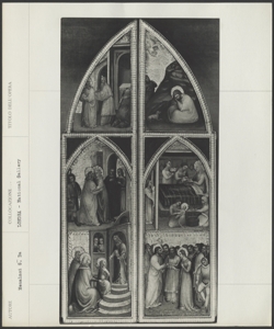 Londra, National Gallery, Giusto de' Menabuoi, Incoronazione di Maria Vergine, Angelo annunciante, Maria Vergine annunciata, Natività di Gesù, Crocifissione di Cristo, Storie della vita di Maria Vergi