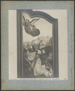 Bruxelles, Musées Royaux des Beaux-Arts, Quinten Metsys, Trittico di Sant'Anna, Annuncio a San Gioacchino