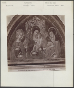 Foligno, Chiesa di Santa Lucia, Mezzastris Pier Antonio, Madonna con Bambino tra santa Lucia e santa Chiara