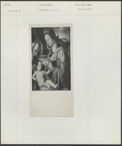 Strasburgo, Musée des Beaux-Arts, Montagna Bartolomeo, Sacra Famiglia