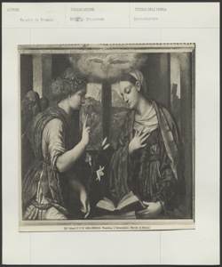 Brescia, Pinacoteca Civica Tosio-Martinengo, Bonvicino Alessandro, Annunciazione