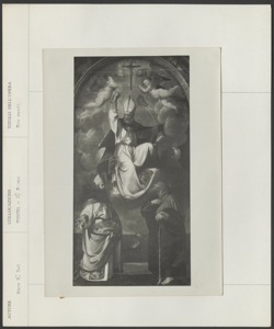 Verona, Chiesa di San Fermo Maggiore, Altare di San Nicola, Giovanni Battista d'Angelo, Pala: San Nicola, patrono dei naviganti, sant'Agostino e sant'Antonio abate