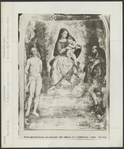 Verona, Chiesa parrocchiale, Moro Battista, Madonna con Bambino tra san Sebastiano e san Rocco