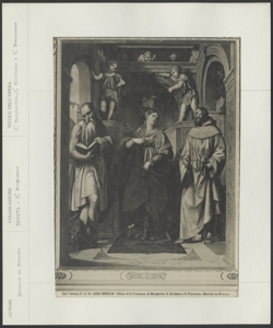 Brescia, Chiesa di San Francesco d'Assisi, Bonvicino Alessandro, Santa Margherita d'Antiochia con san Girolamo e san Francesco d'Assisi