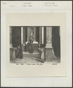 Verona, Musei civici, Morone Domenico, San Francesco e monache