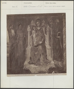 Basilica di San Francesco, Nelli Ottaviano, Madonna con Bambino in trono tra sant'Antonio Abate, san Francesco e san Rufino, Assisi