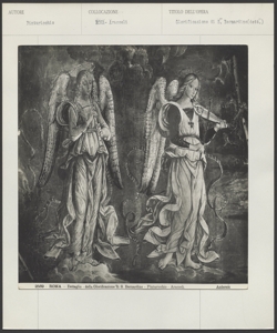 Roma, Chiesa di S. Maria in Aracoeli, Cappella Bufalini, Bernardino di Betto, Incoronazione di San Bernardino da Siena tra San Ludovico da Tolosa e sant'Antonio da Padova con Cristo Redentore in glori