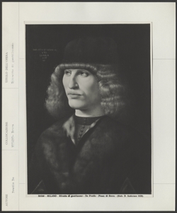 Milano, Pinacoteca di Brera, Giovanni Ambrogio De Pretis, Ritratto di un giovane uomo