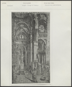 Milano, Castello Sforzesco, Civica Raccolta di Stampe Bertarelli, Bernardino Prevedari su disegno di Bramanta, Incisione al bulino