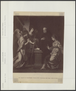 Firenze, Galleria Palatina e Appartamenti Reali, Palazzo Pitti, Andrea d'Agnolo, Annunciazione con San Michele Arcangelo e san Godenzo