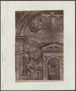 Spoleto, Duomo, Jacopo Siciliano, Affresco della Crocifissione con vari santi