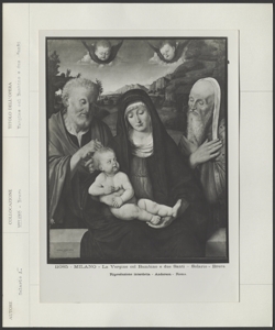 Milano, Pinacoteca Nazionale di Brera, Andrea Solario, Madonna con Bambino tra san Giuseppe e san Simeone