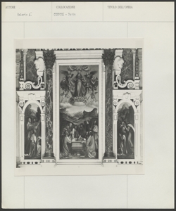 Certosa, Pavia, Andrea Solario, Scena sacra con tre santi