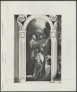 Certosa, Pavia, Andrea Solario, Scena sacra con tre santi