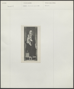 Londra, National Gallery, Francesco Tacconi, Madonna con Bambino in trono