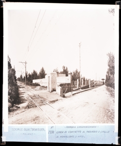 SUP-20580-0002338 ¿ferrovia circumvesuviana - linea di contatto al passaggio a livello di Pomigliano d¿Arco¿