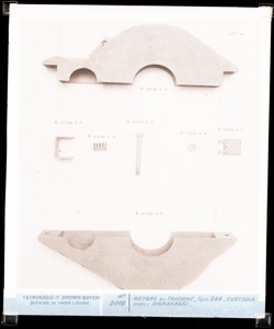 SUP-20580-0002449 motore di trazione tipo S44 con dettagli, custodia degli ingranaggi
