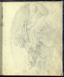 Rilievo dall'affresco del Correggio nella cupola sopra l'altare maggiore d Bianchi, Mosè