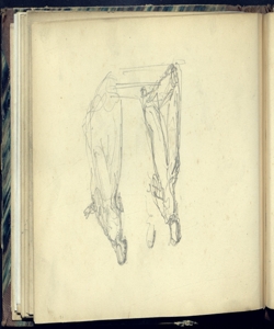 Schizzi di figurette maschili e femminili Bianchi, Mosè