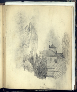 Paesaggio con case e alberi Bianchi, Mosè