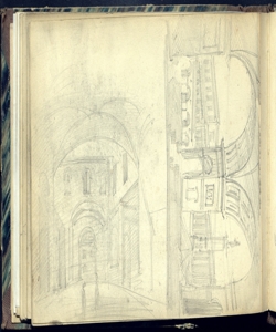Due scenografie architettoniche Bianchi, Mosè