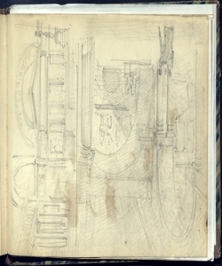 Due scenografie architettoniche Bianchi, Mosè