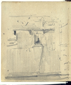 Schizzi di particolari architettonici Bianchi, Mosè