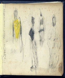 Quattro schizzi di figurette Bianchi, Mosè
