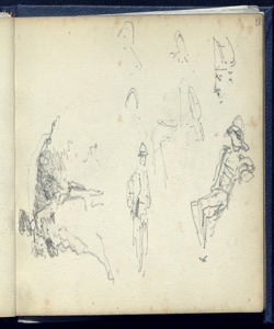 Schizzi di figurette varie Bianchi, Mosè