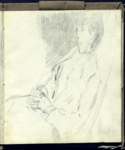 Donna seduta dormiente Bianchi, Mosè