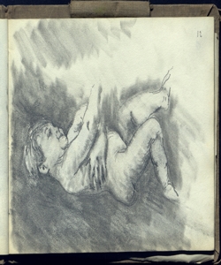 Bimbo nudo in braccio Bianchi, Mosè