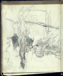 Paesaggio con figuretta femminile Bianchi, Mosè