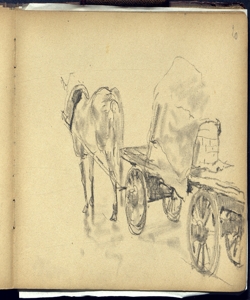 Carro trainato da un cavallo Bianchi, Mosè