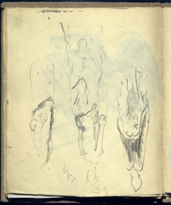 Abbozzi di figure femminili Bianchi, Mosè