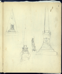 Schizzi per monumenti funerari Bianchi, Mosè