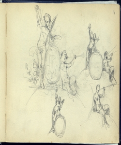 Schizzi per allegorie Bianchi, Mosè