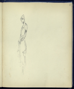 Schizzo di figuretta femminile Bianchi, Mosè