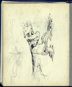 Particolari per decorazioni con figure allegoriche Bianchi, Mosè
