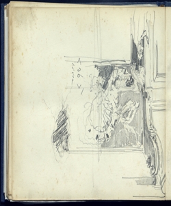 Particolare di una decorazione architettonica Bianchi, Mosè
