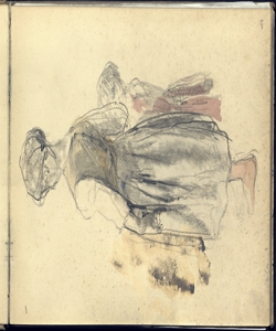 Due bambine in cammino (studio della figura di destra del quadro 