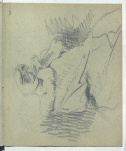 Abbozzo di una figura femminile (?) Bianchi, Mosè